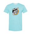 Light Blue Moon Raccoon Logo T-Shirt